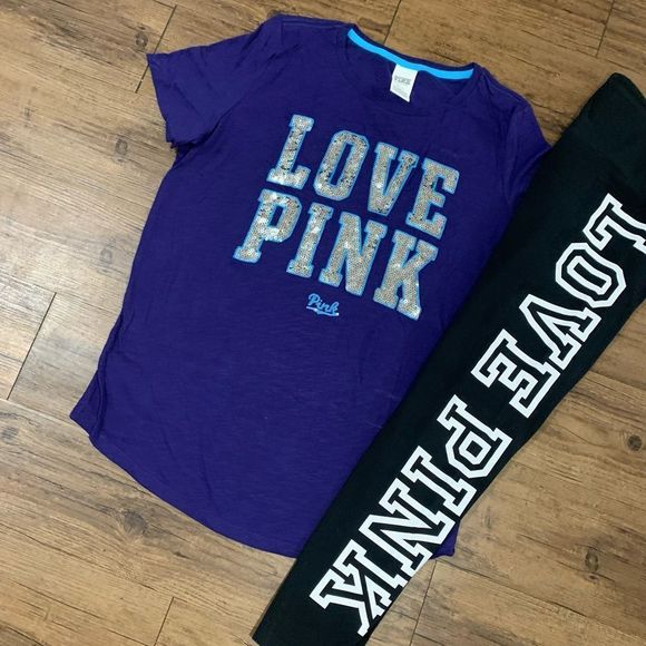 PINK VS LOVE PINK BLING OUTFIT SET L - Picture 2 of 12